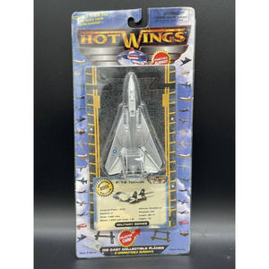 HOT WINGS F-14 TOMCAT 2004 JUST THINK TOYS RUNWAY CAR MILITARY SER 14126